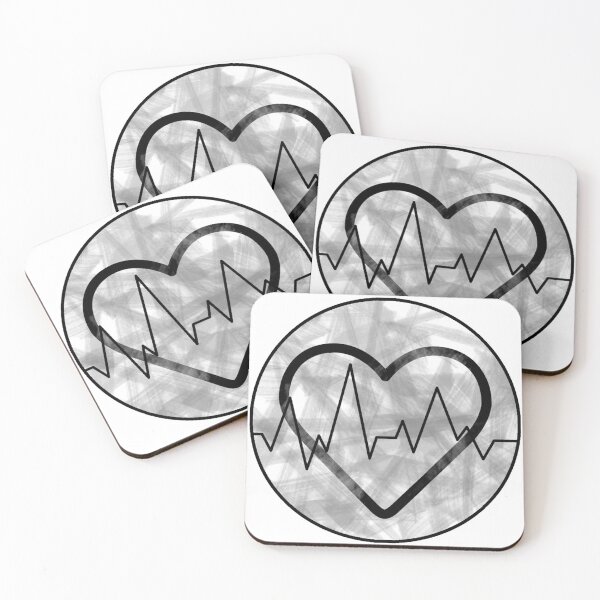 Item preview, Copy of Copy of heart beat breathe covid love alive painting stroke highrate simple sticker romance designed and sold by Strokerdesign.