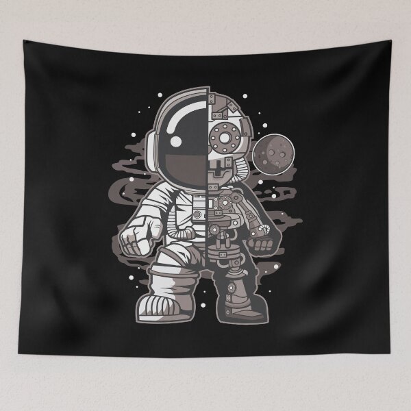 Item preview, Astronaut Half Robot - Funny Outer Space Lovers designed and sold by Desteroids.