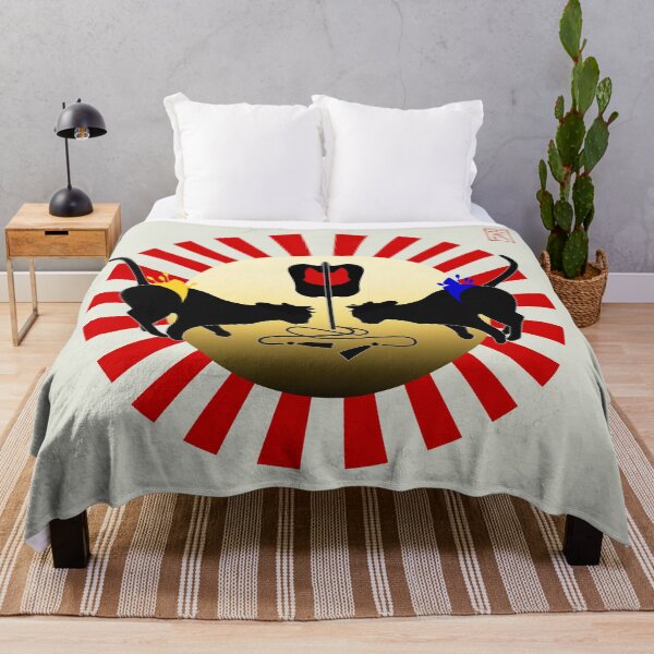 Item preview, Japanese Sumo Cats on classic gold disc with sunburst funny designed and sold by Ricogfx.
