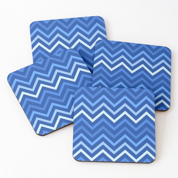 Item preview, Blue Zig Zag Repeat Pattern 0337 designed and sold by Sharon Schwalbe.