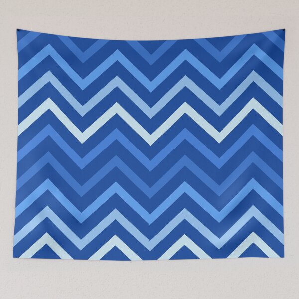 Item preview, Blue Zig Zag Repeat Pattern 0337 designed and sold by Sharon Schwalbe.