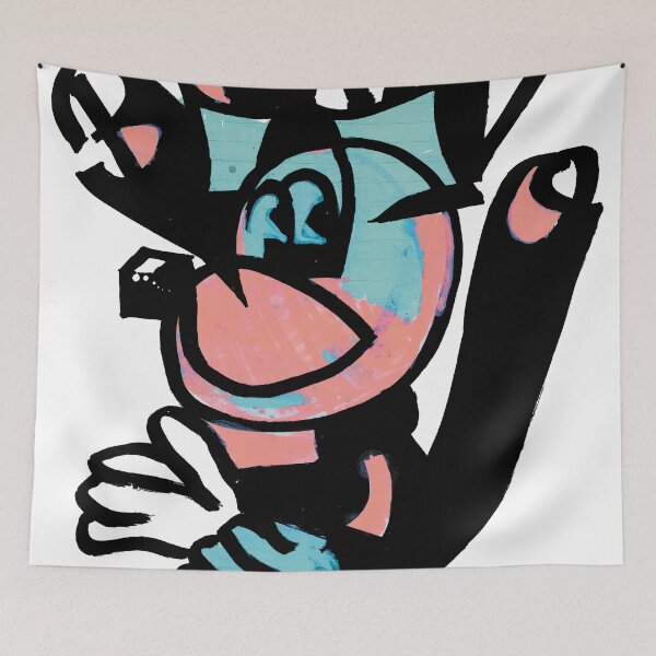 Item preview, Clapping monkey, BW, pink and blue designed and sold by Rone84.