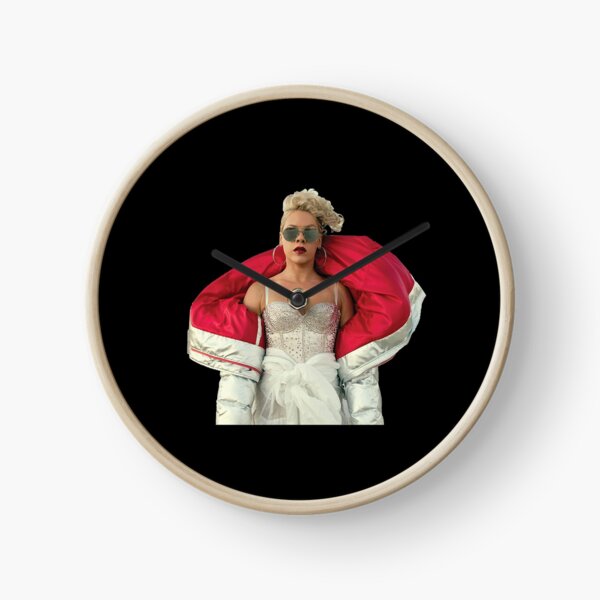 Pink Beautiful Trauma Clock