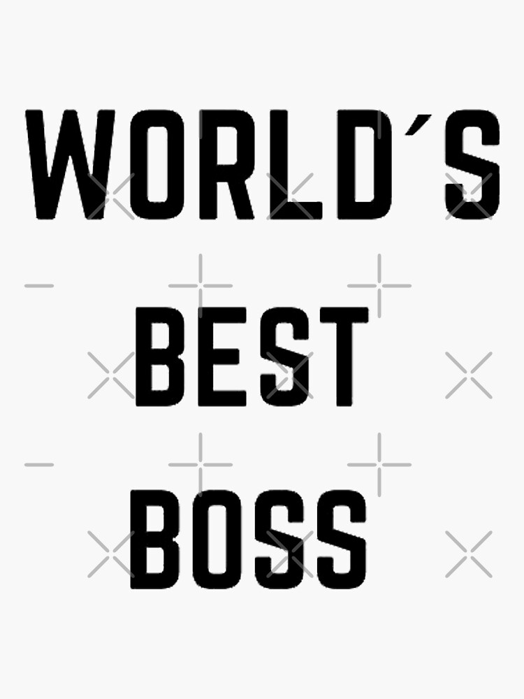 "WORLD´S BEST BOSS THE OFFICE Michael Scott" Sticker for Sale by