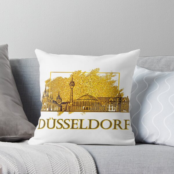 Item preview, Dusseldorf Germany Skyline City Gold designed and sold by BullDesignsShop.