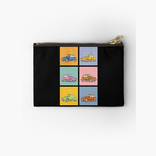 Item preview, Retro 6 x 2CV Döschwo illustration designed and sold by 2CV-Oldtimers.