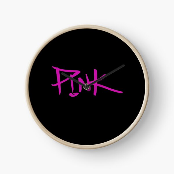 Pink Beautiful Trauma Clock