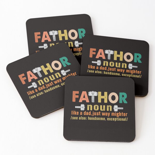 Item preview, Fa-Thor Like Dad Just Way Mightier retro super dad fathers day gift  designed and sold by Majesticoo.