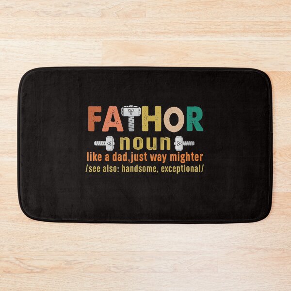 Item preview, Fa-Thor Like Dad Just Way Mightier retro super dad fathers day gift  designed and sold by Majesticoo.