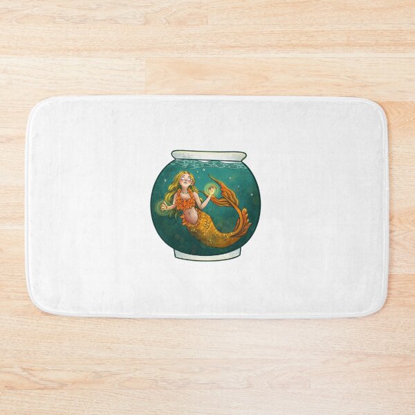 Item preview, Mermaid in fishbowl  designed and sold by Rachiearts.