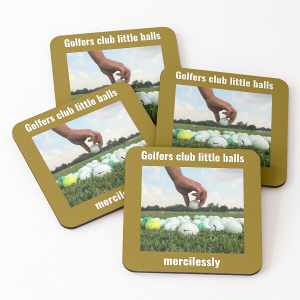 Item preview, "Golfers club balls mercilessly"  (white text). designed and sold by skoumpourdides.