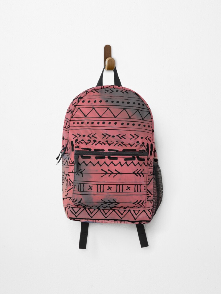 Thumbnail 1 of 3, Backpack, Red Aztec Pattern designed and sold by ylavine-rb.