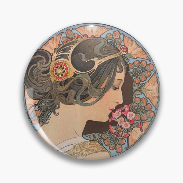 Item preview, Primrose (1899) by Alphonse Mucha designed and sold by Antiquated Art.