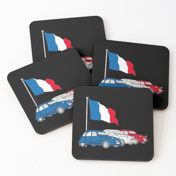 Item preview, Retro 2cv duck from France flag designed and sold by 2CV-Oldtimers.