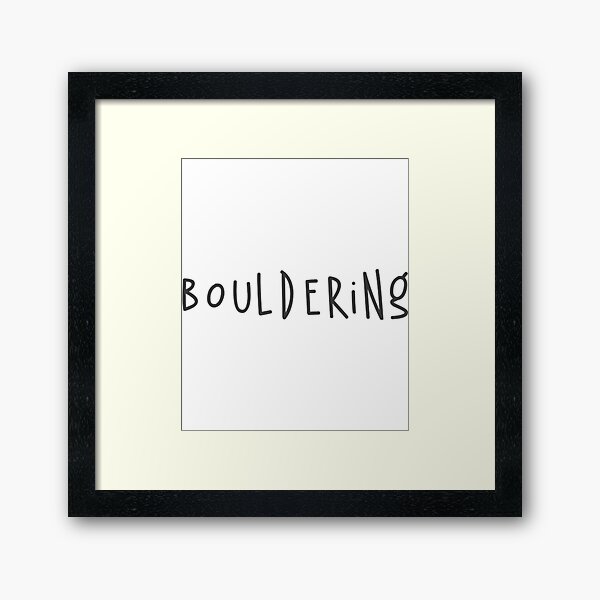 Bouldering Framed Art Print