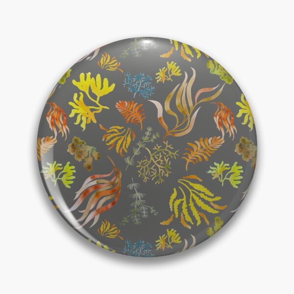 Item preview, Seaweed patern grey designed and sold by AgniArt.