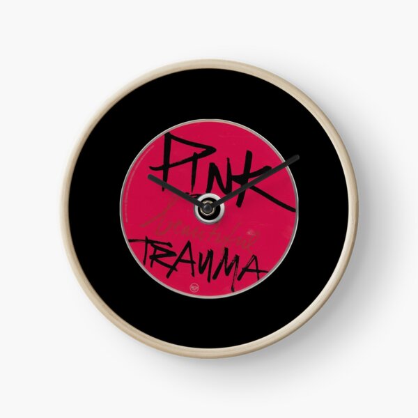 Pink Beautiful Trauma Clock