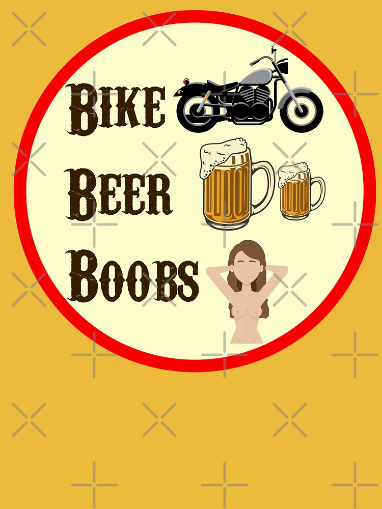 BBB Bike Beer Boobs Essential T-Shirt for Sale by Black Star | Redbubble