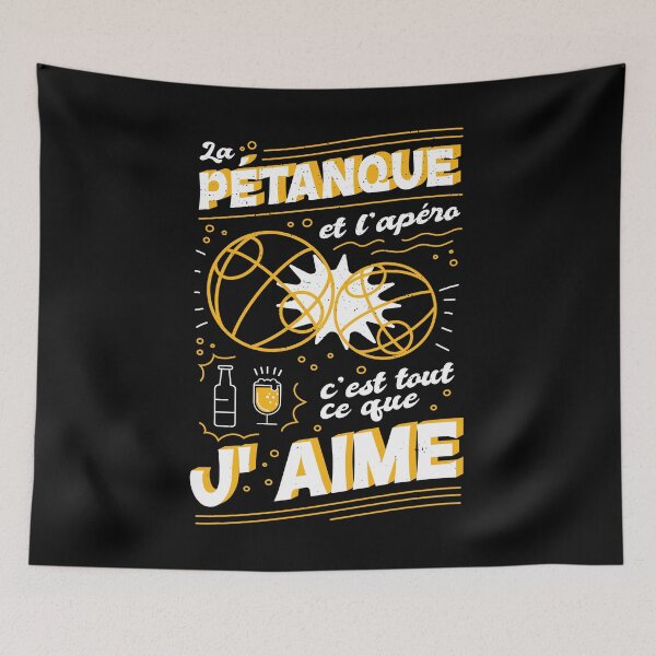 Item preview, La Pétanque et l'Apéro C'est Tout Ce Que J'Aime designed and sold by Hoiho Adventure Shirts.