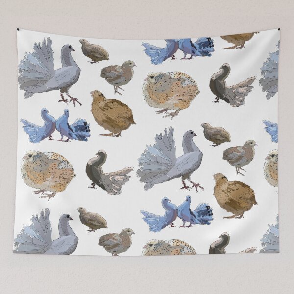 Item preview, Quails and Doves @viirulandia designed and sold by Voimaelain.