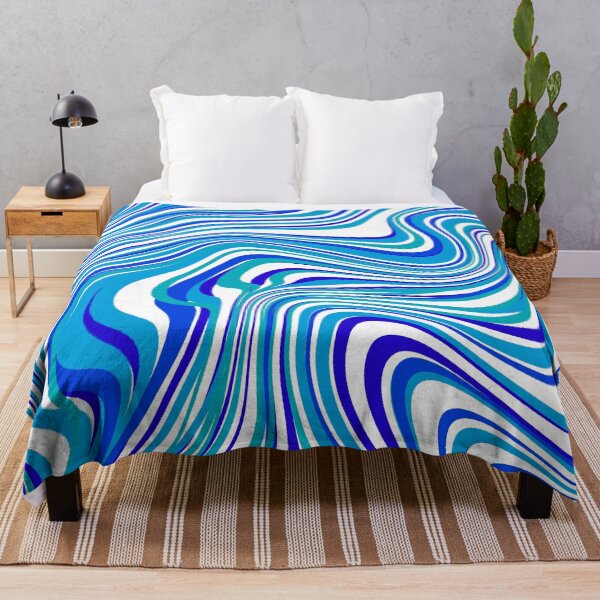 Item preview, Blue fresh color marble abstract white background designed and sold by Roselove4869.