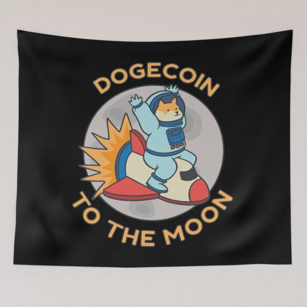 Item preview, Dogecoin Astronaut To The Moon designed and sold by Hoiho Adventure Shirts.
