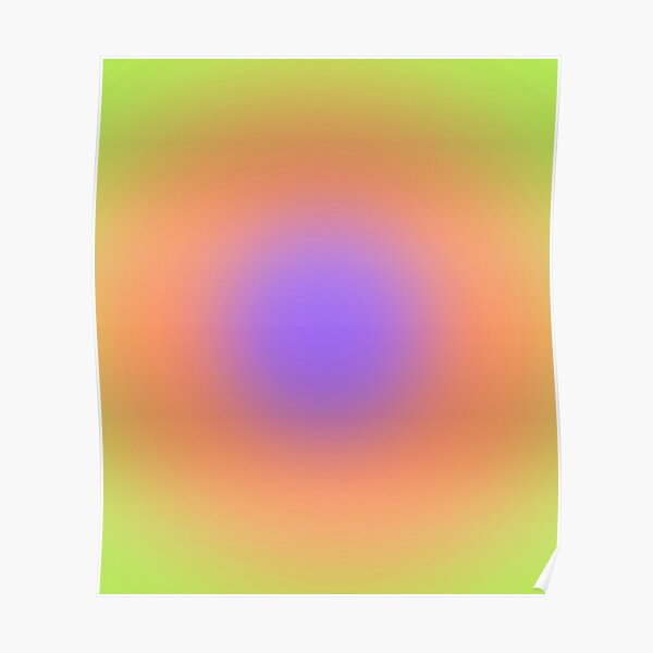 Gradient Neon Circles Poster