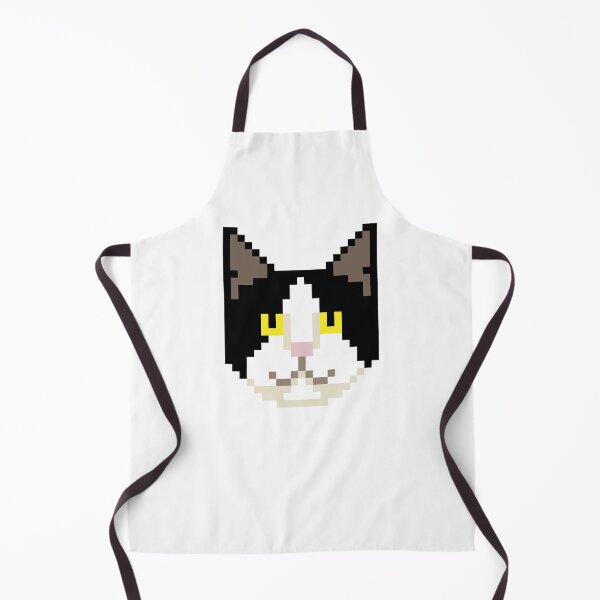 Item preview, Black and white cat pixel design. designed and sold by CIMANN.