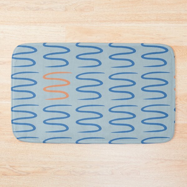 Item preview, Blue, and Orange Funky Scribble Pattern designed and sold by toohot2trot189.
