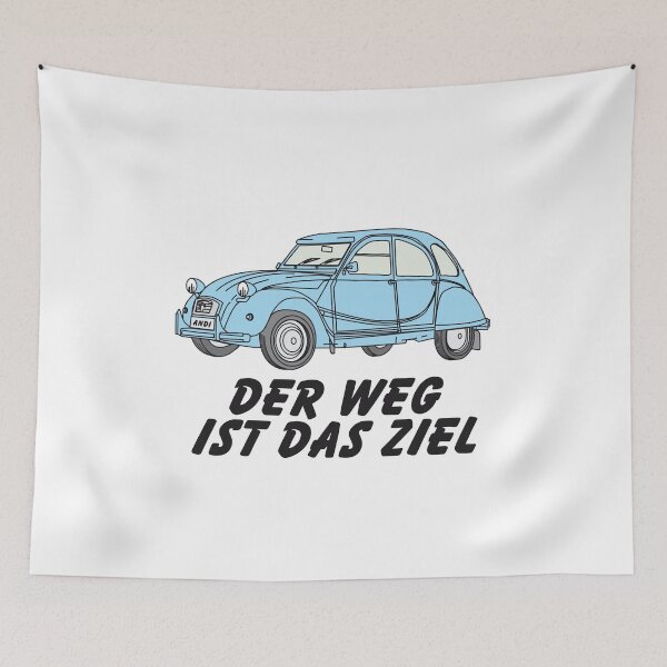 Item preview, 2CV, the journey is the goal retro vintage car designed and sold by 2CV-Oldtimers.