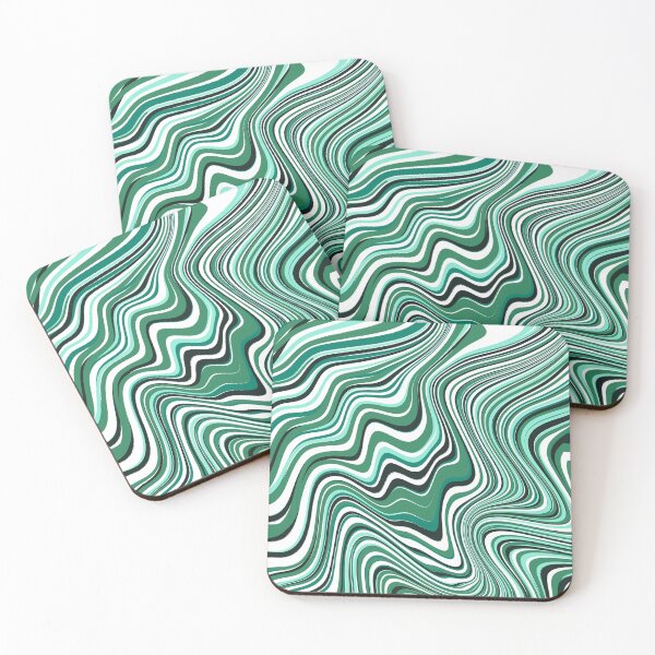 Item preview, Green cool tone marble abstract  designed and sold by Roselove4869.