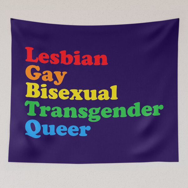 Item preview, LGBTQ Acronym Rainbow Gay Pride designed and sold by Epic Love Designs.