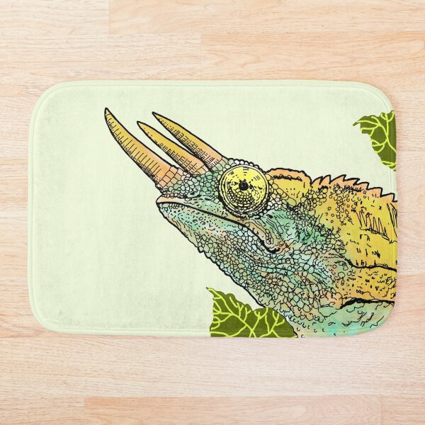 Item preview, Three Horned Chameleon on Leaf designed and sold by Arkneer.