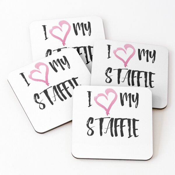 Item preview, I Heart My Staffie! Especially for Staffordshire Bull Terrier Dog Lovers! designed and sold by rs-designs.