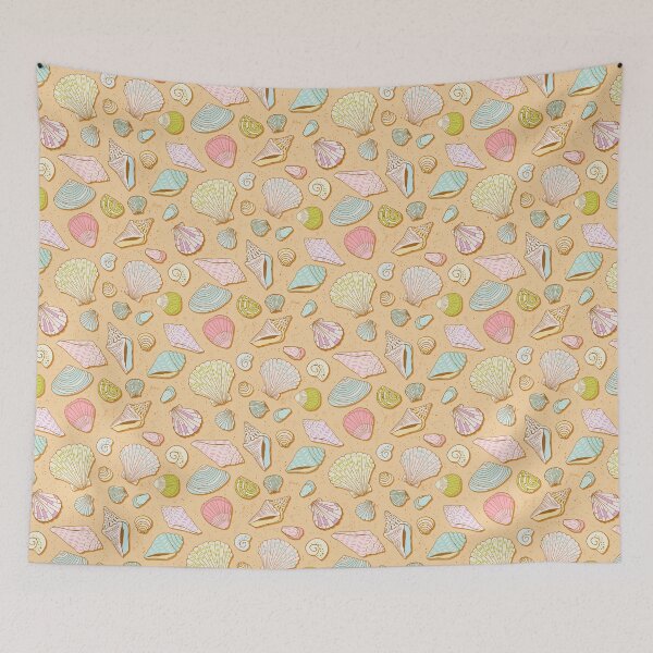 Item preview, Sea Shells on Sand designed and sold by Jacqueline Hurd.
