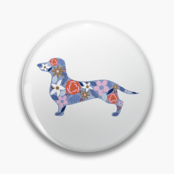 Item preview, Dachshund Weenie Floral Purple designed and sold by Nicolestes.