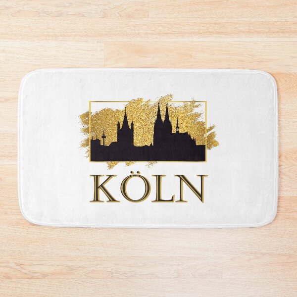 Item preview, Cologne Germany Kölner Dom Cologne Skyline Gold designed and sold by BullDesignsShop.