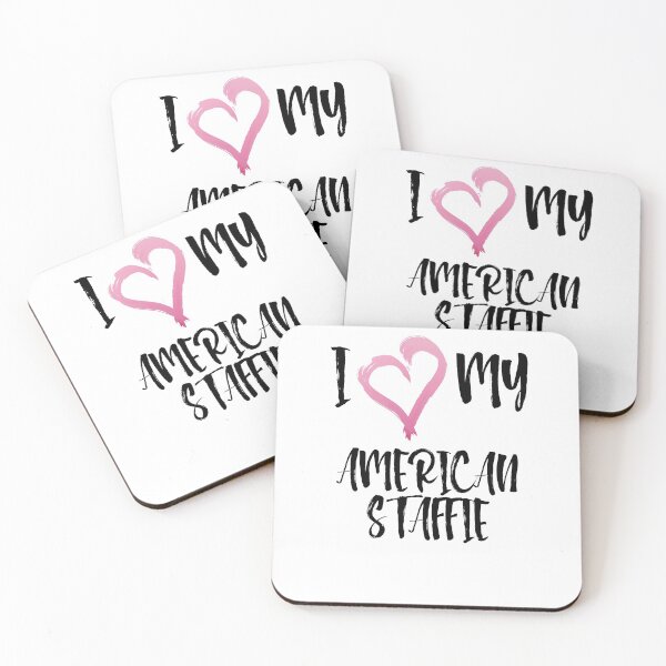 Item preview, I Heart My Amstaff! Especially for American Staffordshire Bull Terrier Dog Lovers! designed and sold by rs-designs.