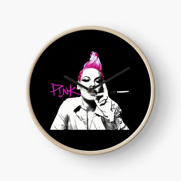 Pink Beautiful Trauma Clock