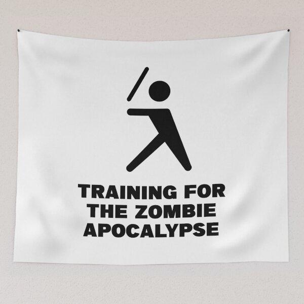 Item preview, Training For The Zombie Apocalypse designed and sold by TyrannicalTees.