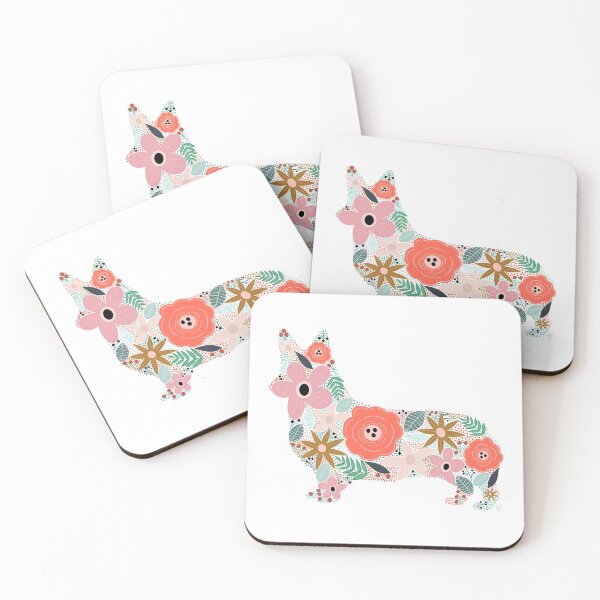 Item preview,  Corgi Floral  designed and sold by Nicolestes.