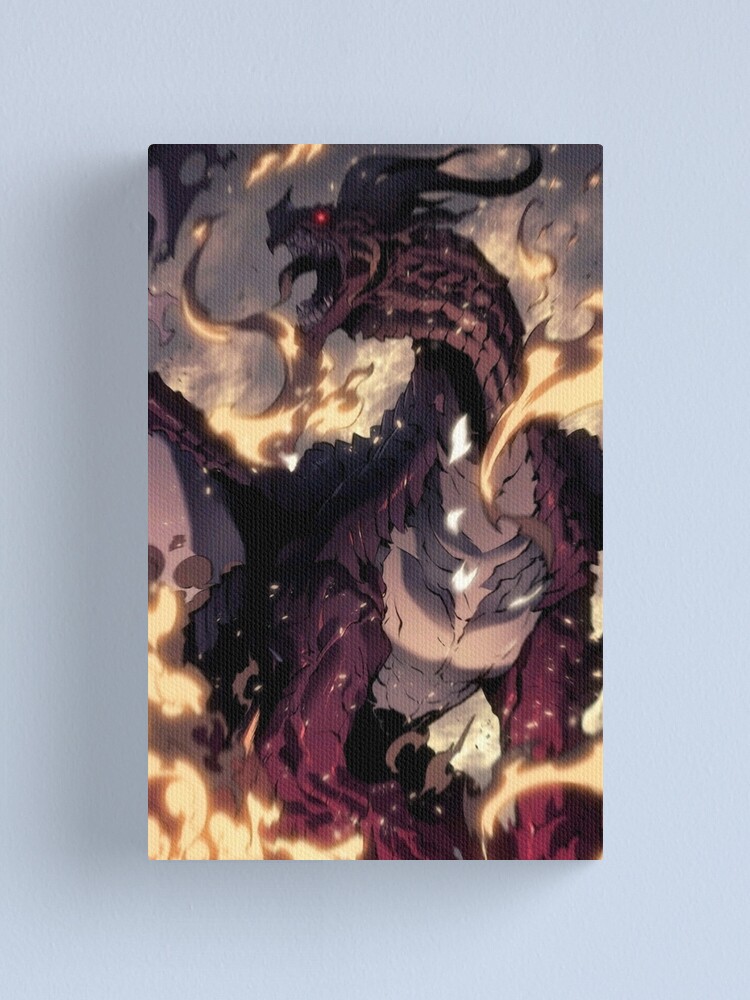 Solo Leveling Dragon Kamish Art Design Canvas Print By Salahbouab31 Redbubble