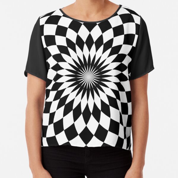 Checboard mandala Chiffon Top