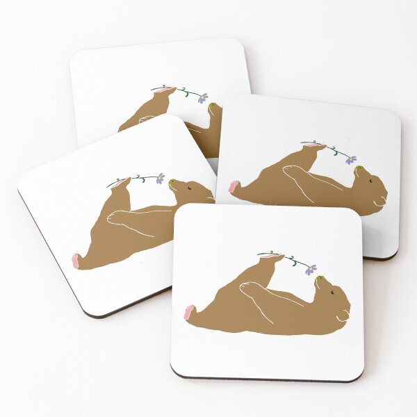 Item preview, Funny Bear Loves Cosmos Flower designed and sold by JeffPark.