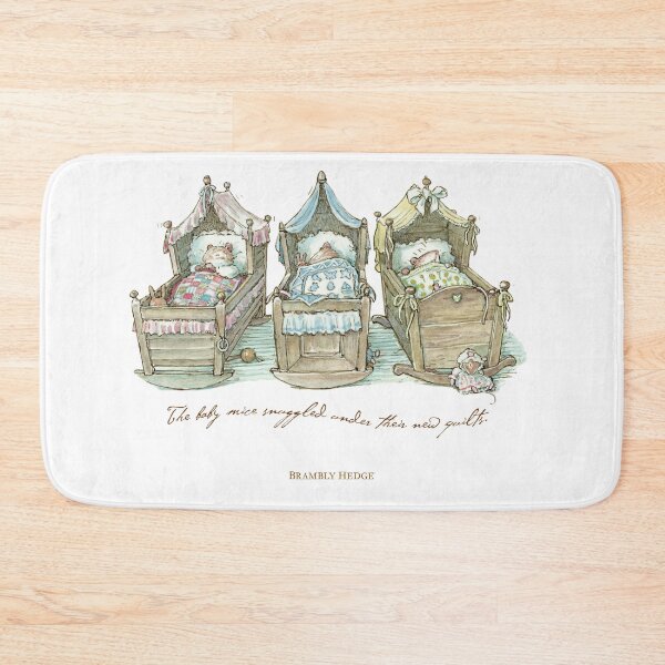Item preview, The Brambly Hedge baby mice snuggle in their cots designed and sold by BramblyHedge.