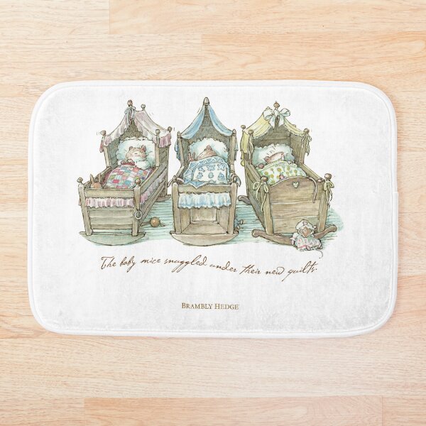 Item preview, The Brambly Hedge baby mice snuggle in their cots designed and sold by BramblyHedge.