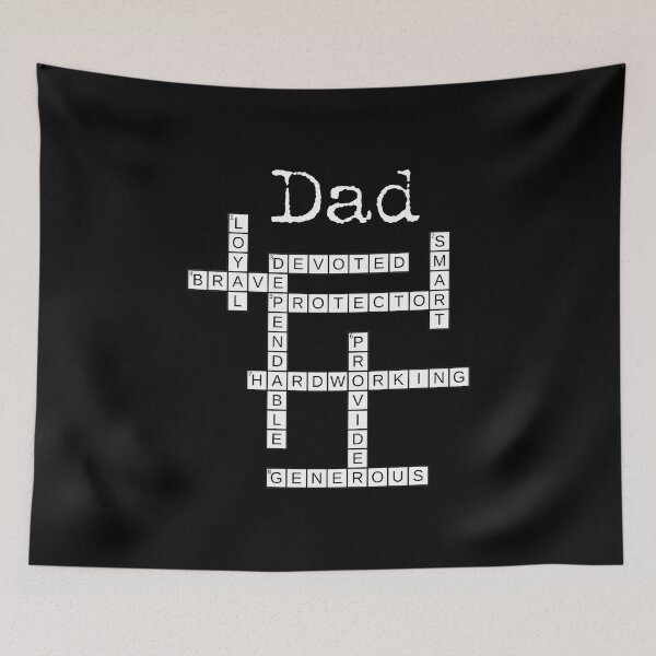 Item preview, Dad Crossword Puzzle / Father's Day Love Word Games Saying design designed and sold by CreatedByHeidi.