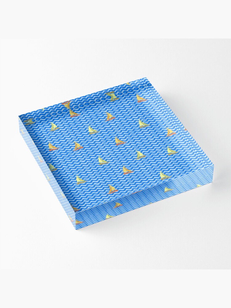 Alternate view of Fishing Boats 2 Acrylic Block