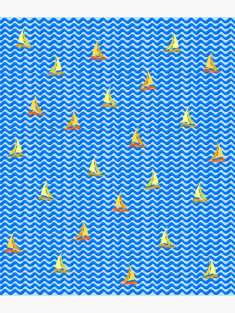 Thumbnail 3 of 3, Sticker, Fishing Boats 2 designed and sold by vkdezine.