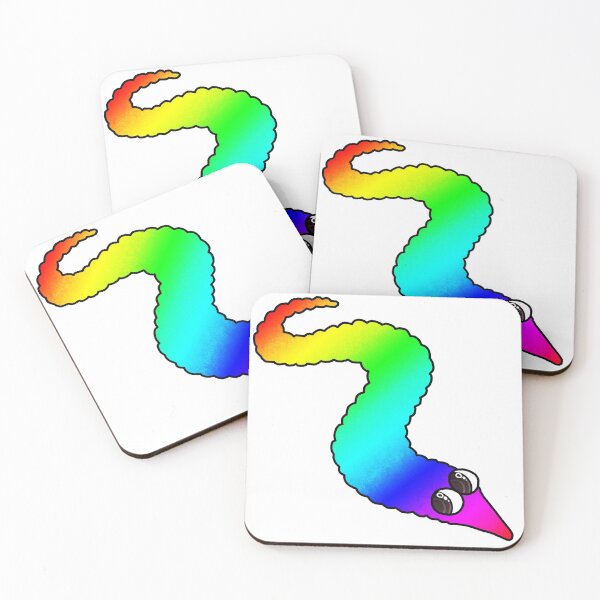 Item preview, Rainbow Worm!! designed and sold by Spadefish Art.